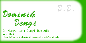 dominik dengi business card
